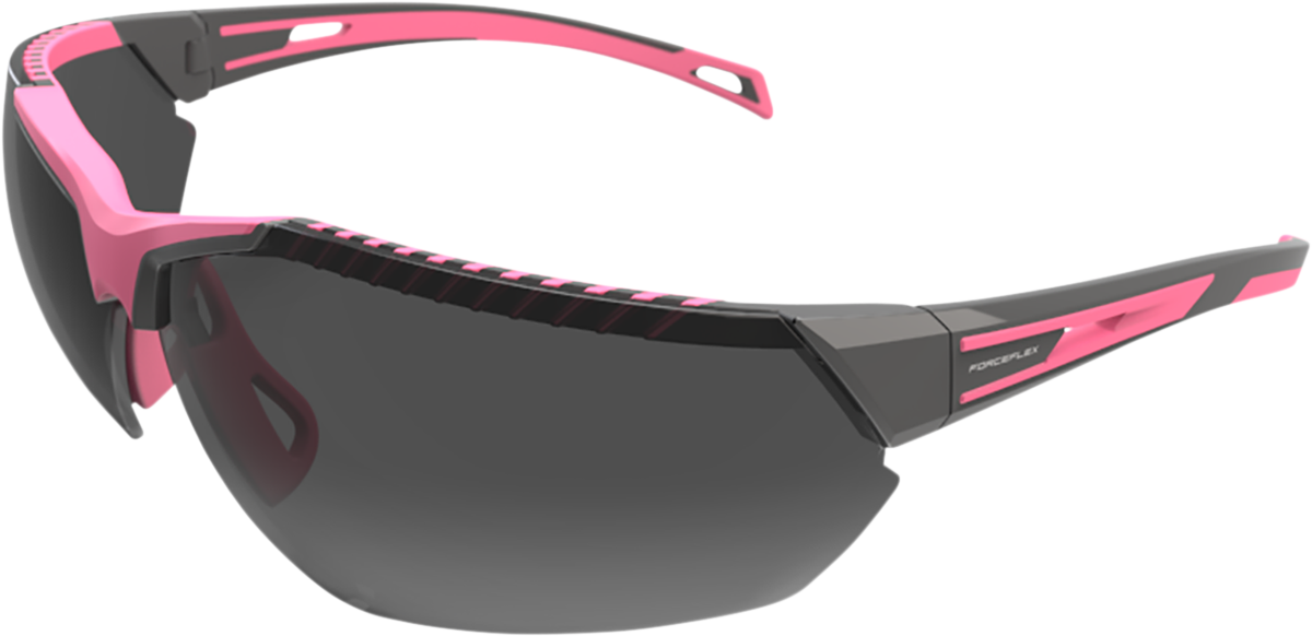 6DA9A872-B720-49EC-9CD0-CEA4F4EFDFC5 Forceflex - FF4 Sunglasses - Gray/Pink - Smoke Lens