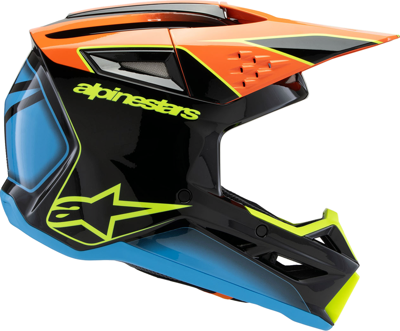 72FBE482-CFD1-478C-BBF2-057D31C73C9B Alpinestars - Youth SM3 Helmet - Fray - Gloss Black/Orange/Yellow Fluo