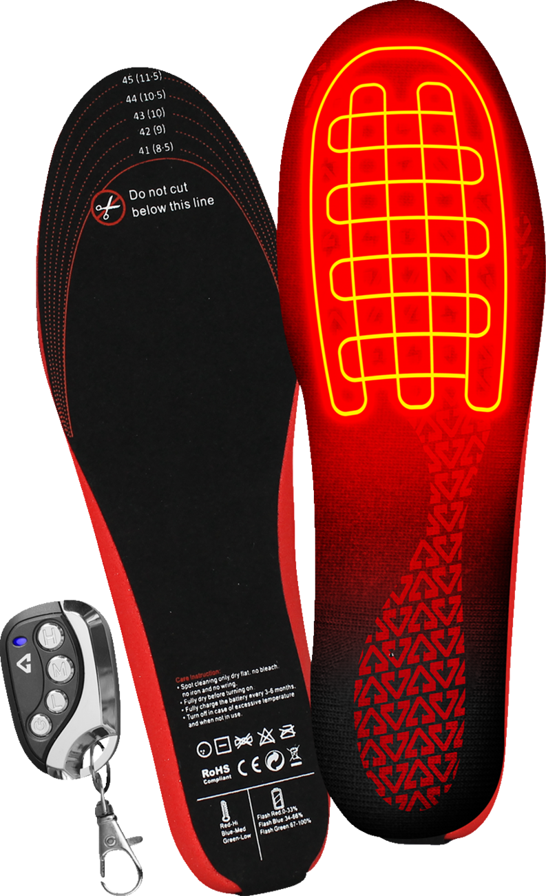 79109975-F8C8-4E4D-A8F9-64FA93FF1B1F Gerbing Heated Clothing - 3V Rechargeable Heated Insoles with Remote