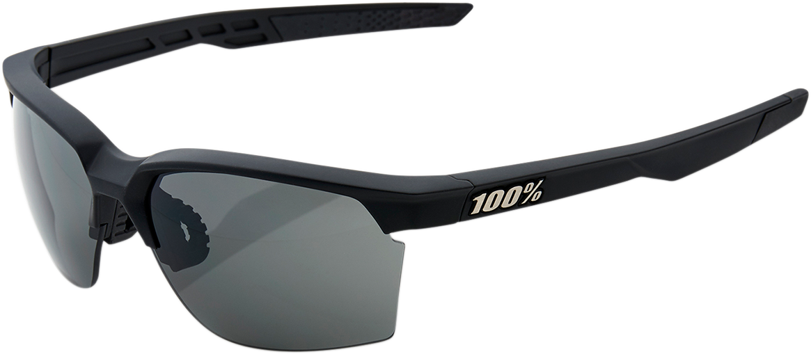 1 - Sportcoupe Sunglasses - Soft Tact Black - Smoke Lens