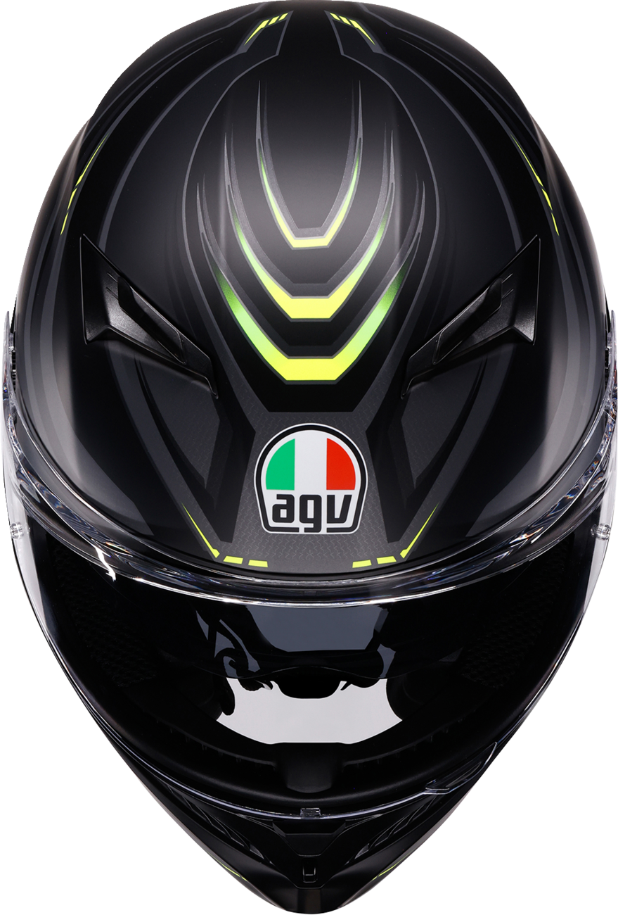 7FDB3A68-395C-4E4F-A600-C633D1231E6D Agv - K3 Helmet - Syth - Matte Black/Yellow Fluo