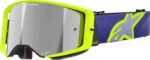 Alpinestars Goggles - Supertech Goggle - Corp - Purple/Yellow - Silver Mirror Lens