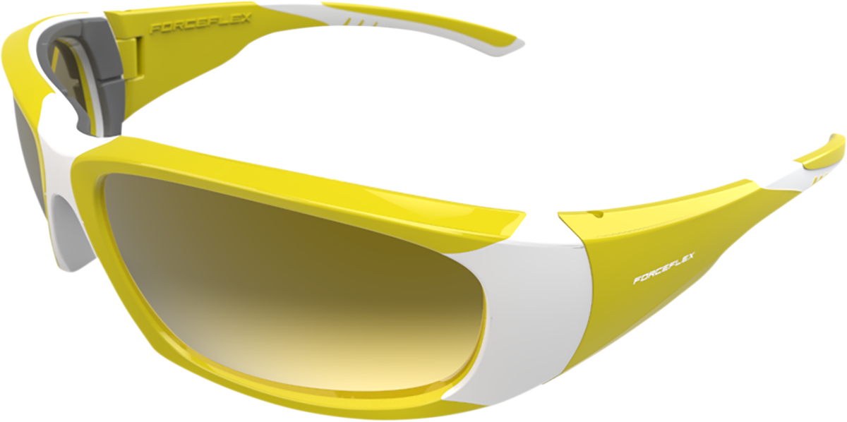 85671B45-1727-42B1-9B59-CC60E4D308A1 Forceflex - Floating Sunglasses - Yellow/White - Yellow Mirror Lens