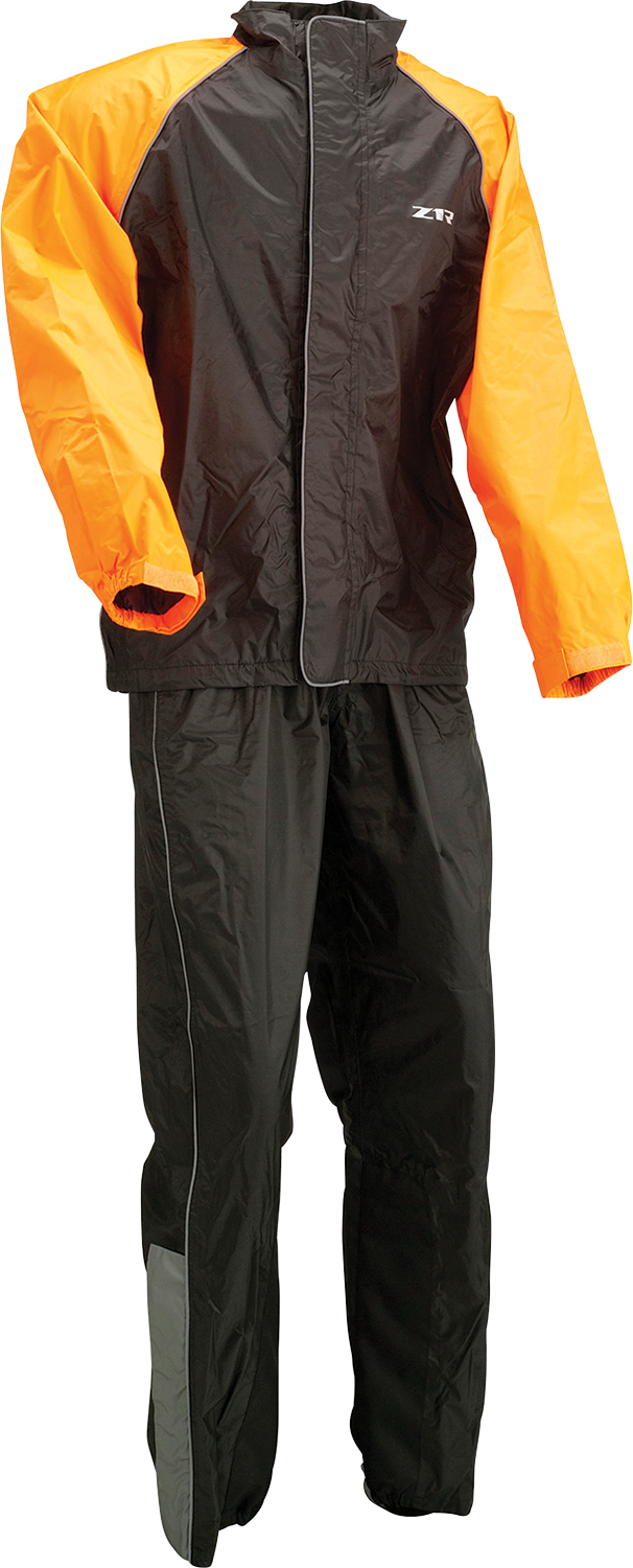 Z1R - 2-Piece Rainsuit - Black/Orange