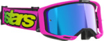 Alpinestars Goggles - Vision 8 Goggle - Vista - Pink Fluo/Yellow Fluo - Blue Mirror Lens