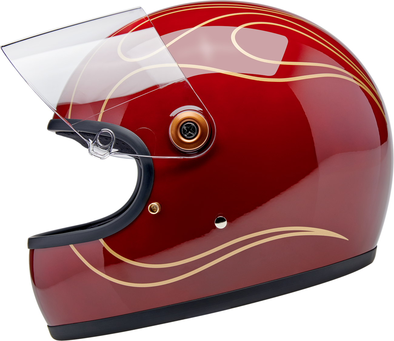 88BEA41A-3538-4EF1-A2D7-6EC2250F89EB Biltwell - Gringo S Helmet - Flames - Gloss Garnet Red