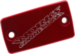 8DF4D74F-84CE-45D4-A4A2-9FF70F9136B3 Works Connection - Anodized Billet Aluminum Front Brake Reservoir Cover - Red
