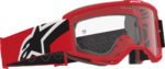 Alpinestars Goggles - Vision OTG Goggle - Red/Black/White - Clear Lens
