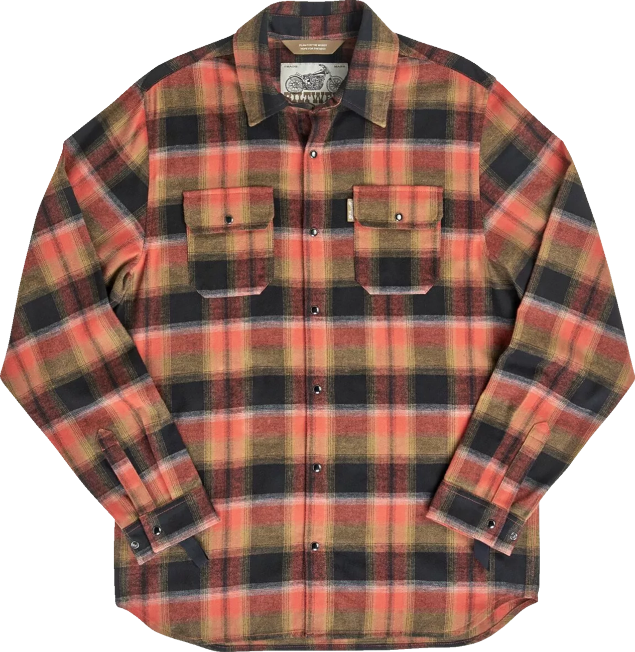 90A6324B-9D5C-4F65-8771-892E08E39AE4 Biltwell - HI Test Flannel Shirt - Rust