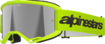 Alpinestars Goggles - Vision 3 Goggle - Wordmark - Yellow Fluo - Silver Mirror Lens