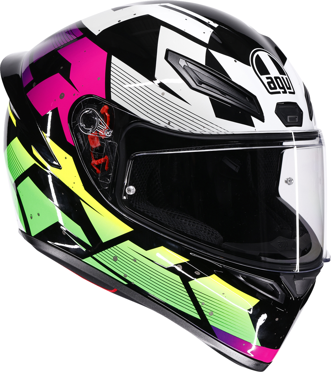 Agv - K1 S Helmet - Punkpulse - Black/Purple/Lime