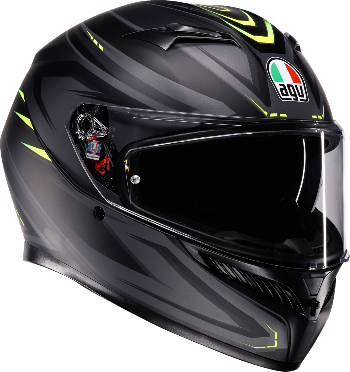 98B447D4-52BA-44B3-B84E-41973D55C140 Agv - K3 Helmet - Syth - Matte Black/Yellow Fluo