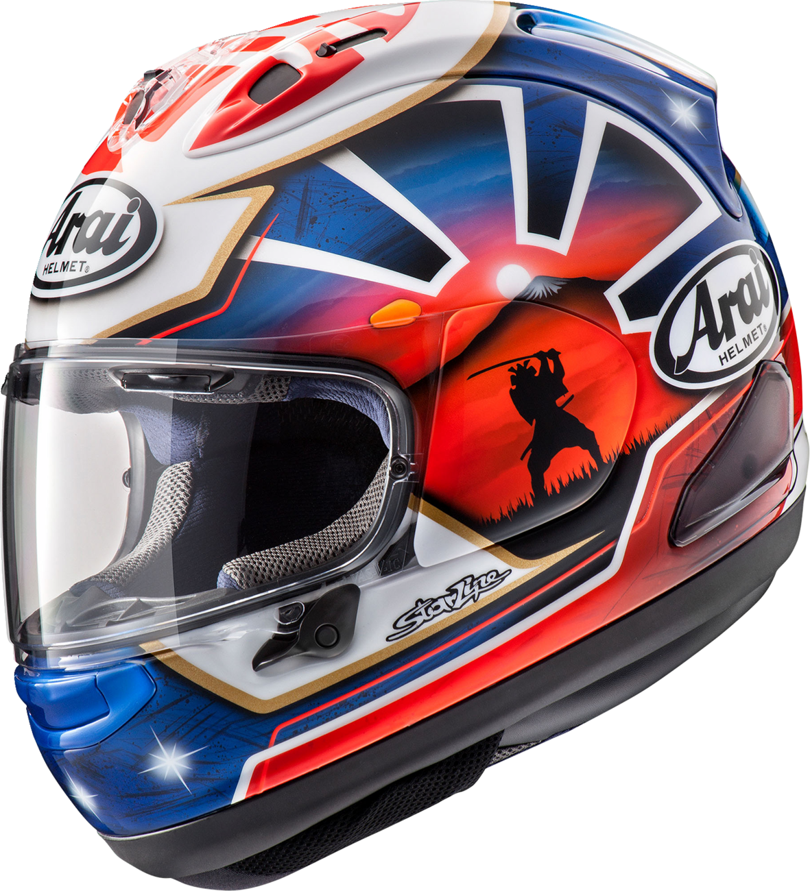 99D967CE-AE5C-4556-BC3C-D861D87A27DA Arai Helmets - Corsair-X Helmet - Dani Samurai-2 - Blue