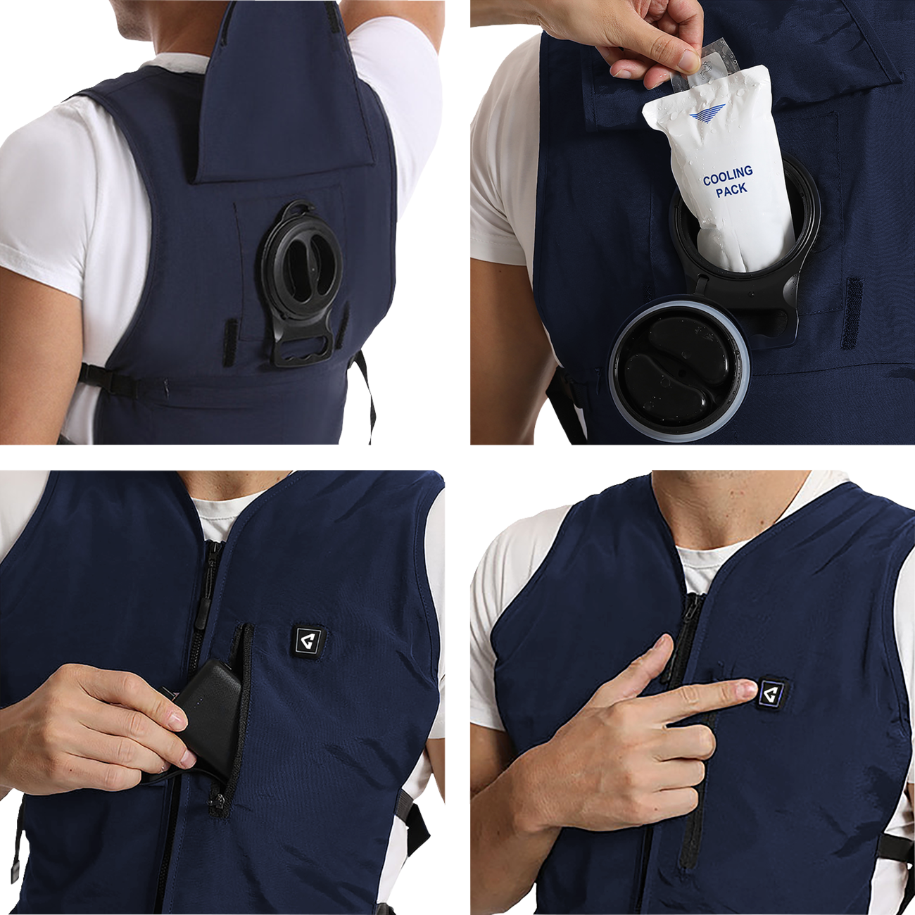 9BA49D77-6259-48D9-A925-5BA68C9B1046 Gerbing Heated Clothing - 5V Touch Button Circulatory Cooling Vest - One Size