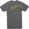 9FFE95C6-D47C-4765-977A-A7758B7606A7 Alpinestars - Ageless T-Shirt - Charcoal/Hi-Vis Yellow