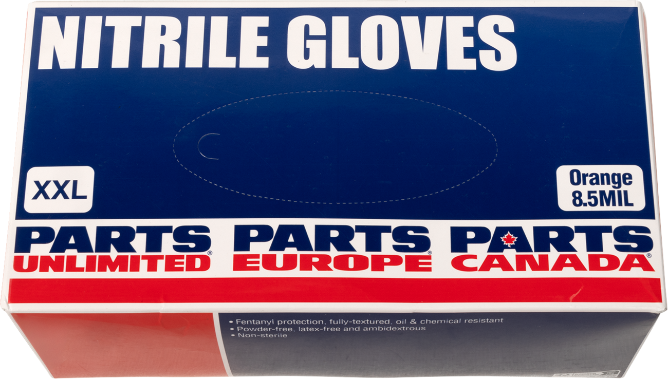 Parts Unlimited - Nitrile Gloves - 8.5 MIL - 2XL - 90-Pack