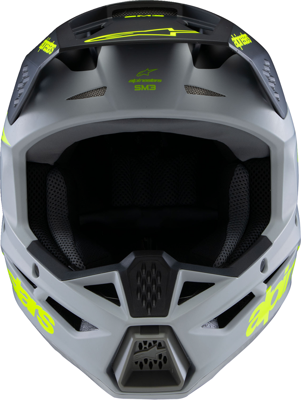 A6413D75-C4EA-4944-A0A8-C52D8C59E75C Alpinestars - Youth SM3 Helmet - Radium - Matte Gray/Black/Yellow Fluo