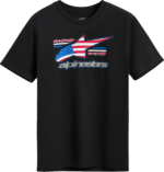 Alpinestars - National CSF T-Shirt - Black/USA