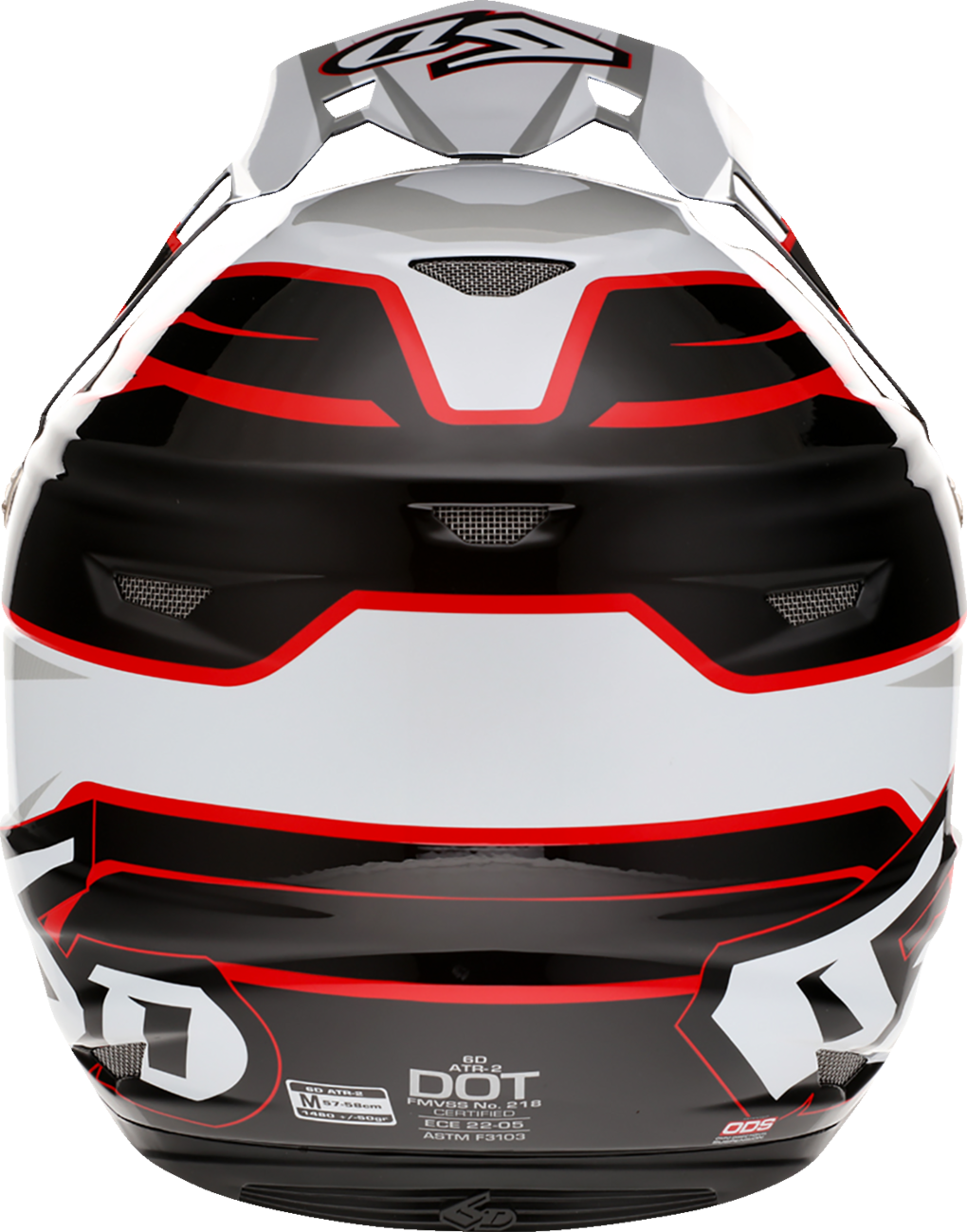 6D Helmets - ATR-2 Helmet - Phase - White/Red