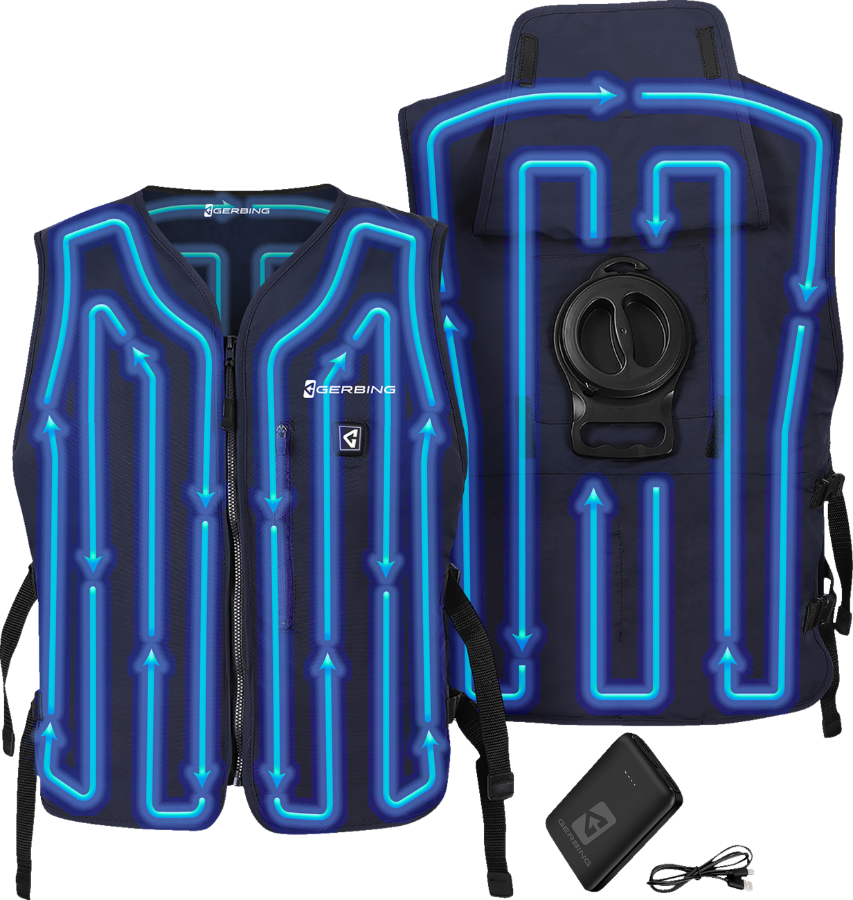 B58C239A-C5AA-47C4-B345-AEB8587D564D Gerbing Heated Clothing - 5V Touch Button Circulatory Cooling Vest - One Size