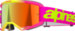 Alpinestars Goggles - Vision 5 Goggle - Wordmark - Pink/Yellow Fluo - Red Mirror Lens