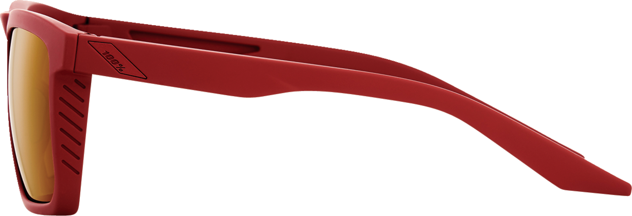 1 - Renshaw Glasses - Soft Tact Crimson - Bronze Lens