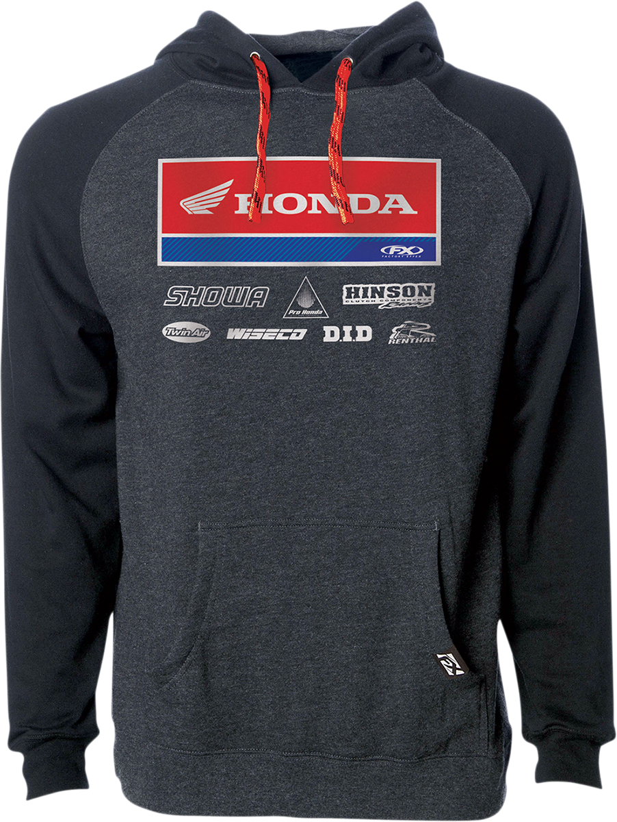C051AF5C-1858-49E9-A8A2-5AA27BF500F5 Factory Effex - Honda 21 Racewear Hoodie - Charcoal/Black