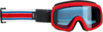 Biltwell - Overland 2.0 Goggle - Racer - Red/White/Blue - Blue Lens