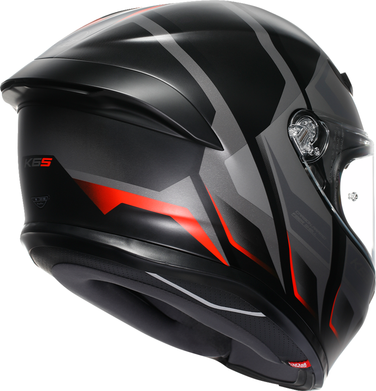 C4D3D722-2F51-4170-88F9-02EC094C5F00 Agv - K6 S Helmet - Karve - Matte Black/Gray/Red
