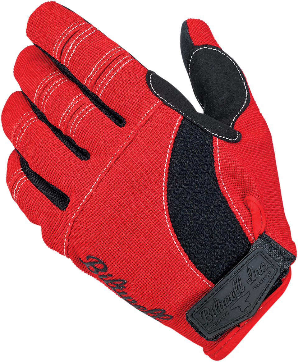 Biltwell - Moto Gloves - Red/Black/White
