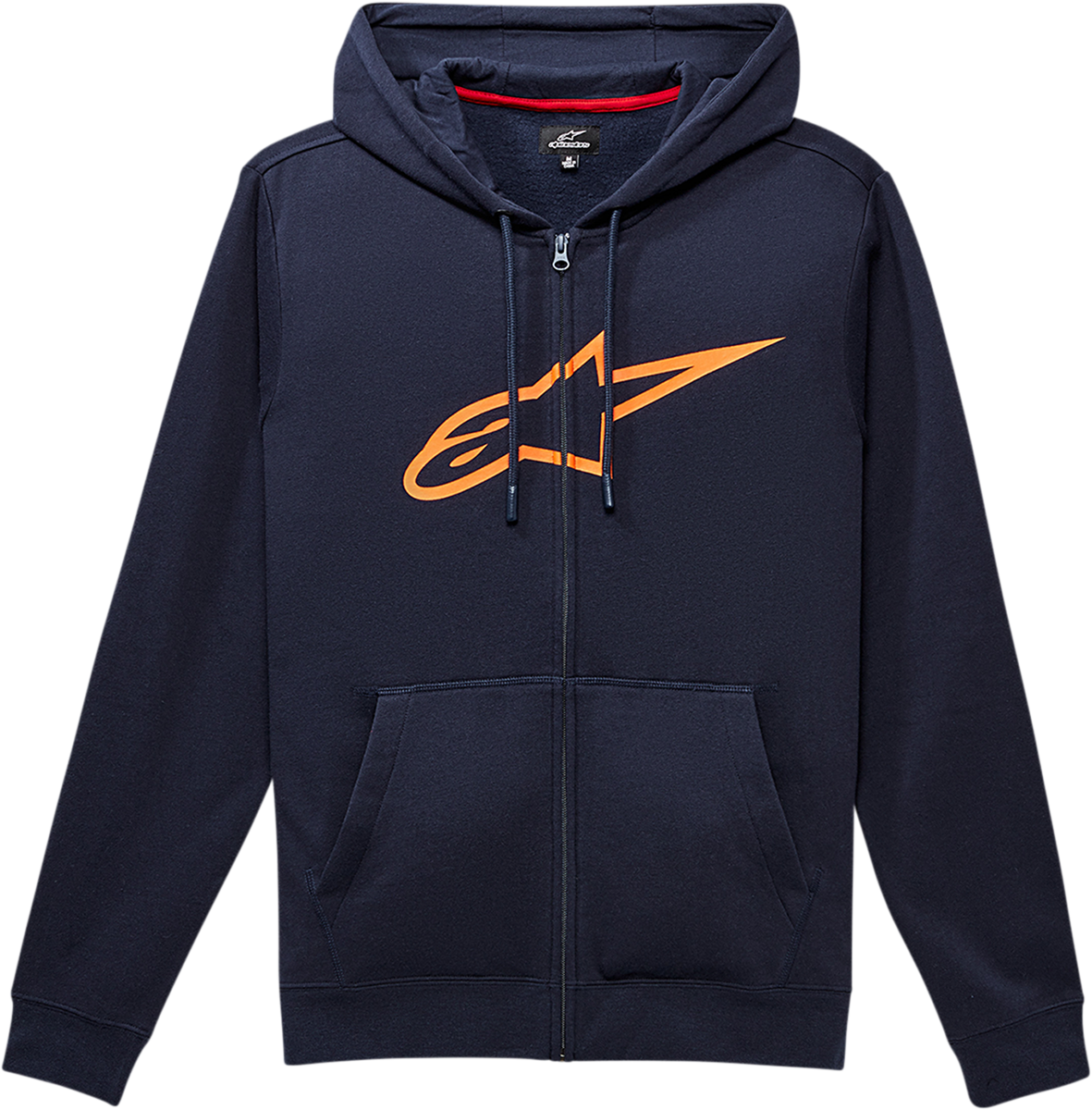 D26316EF-DDEB-4455-AD37-1B849D9C2575 Alpinestars - Ageless II Zip Hoodie - Navy/Orange
