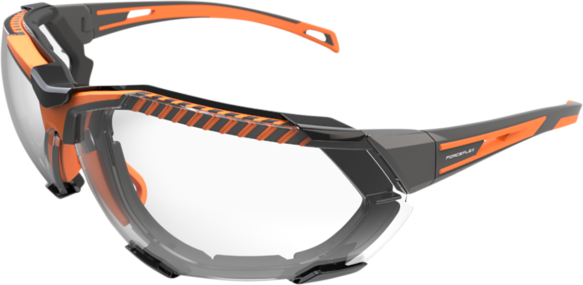 D3CBEBCA-5CFF-4C3F-954A-428307E5D279 Forceflex - FF4 Sunglasses - Foam - Gray/Orange - Clear Lens