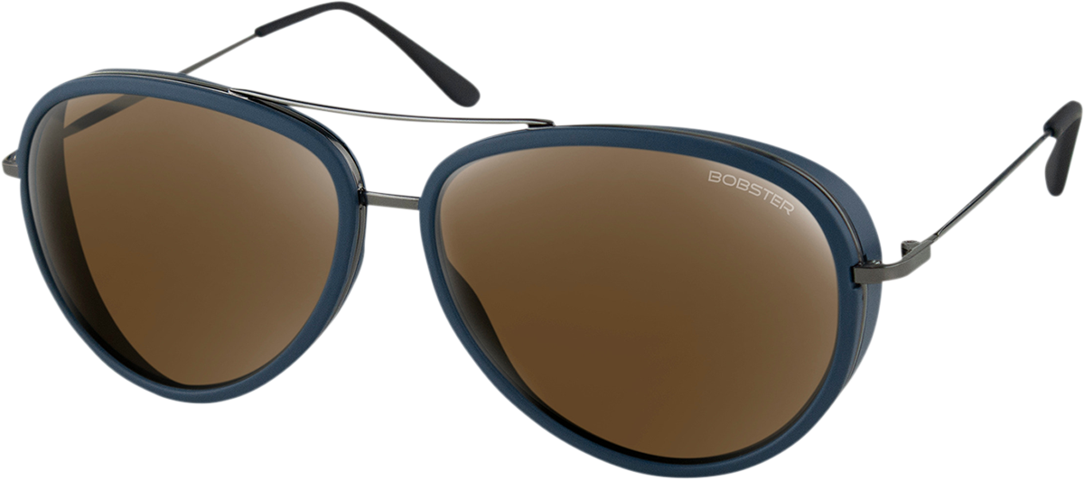 D56EAF97-D5E6-46FE-BD89-5936D763C56B Bobster - Ice Sunglasses - Matte Navy Gunmetal - Brown HD Silver Mirror Lens