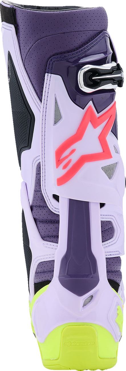 D6BA53D0-3BE4-47B4-8FA5-6156331D2113 Alpinestars - Tech 10 Supervented Boots - Purple/Fluorescent Yellow/Diva Pink
