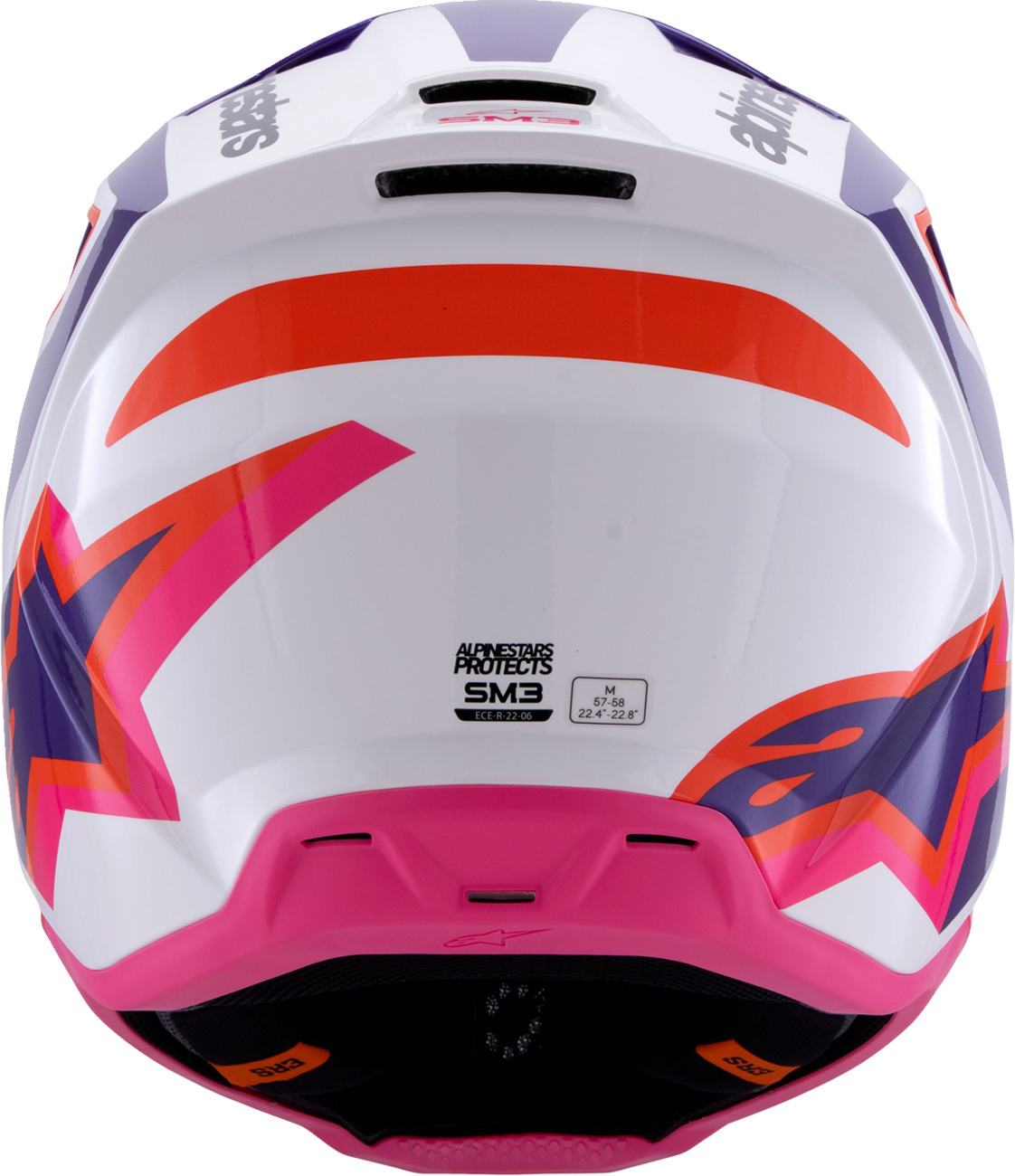 DF9A7BB3-B5CF-423B-8B5A-BAA57E8B2BEB Alpinestars - SM3 Helmet - Heat - Gloss White/Purple/Pink