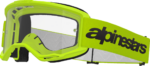 Alpinestars Goggles - Vision 3 Goggle - Wordmark - Yellow - Clear Lens