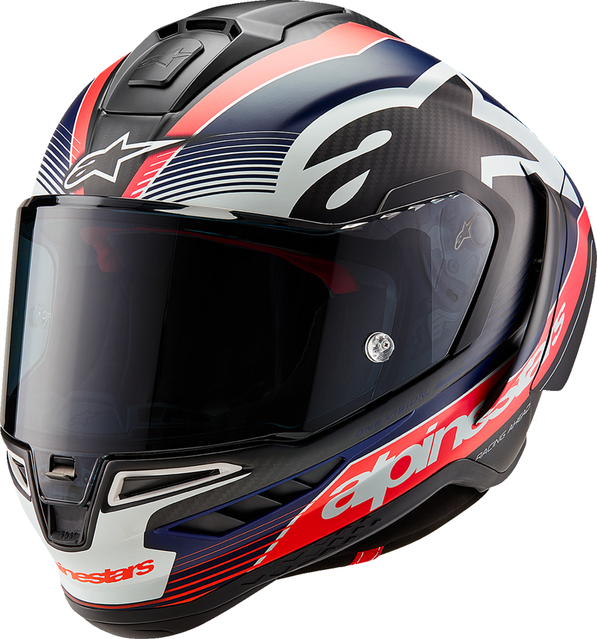 E38598D8-FAB2-47D1-9F45-64477D21F880 Alpinestars - Supertech R10 Helmet - Team - Matte Black/Carbon Red Fluo/Blue