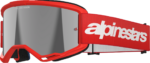 Alpinestars Goggles - Vision 3 Goggle - Wordmark - Red - Silver Mirror Lens