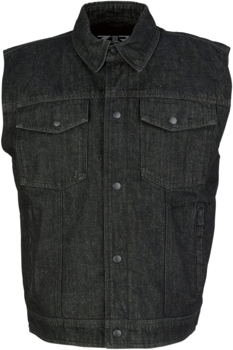Z1R - Denim Vest - Black