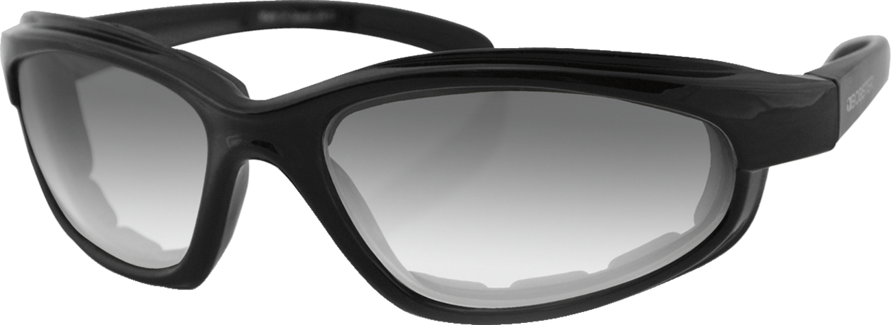 E78175B8-917B-4104-BA5A-6733DFD9B548 Bobster - Fat Boy Sunglasses - Gloss Black - Clear Photochromic Lens