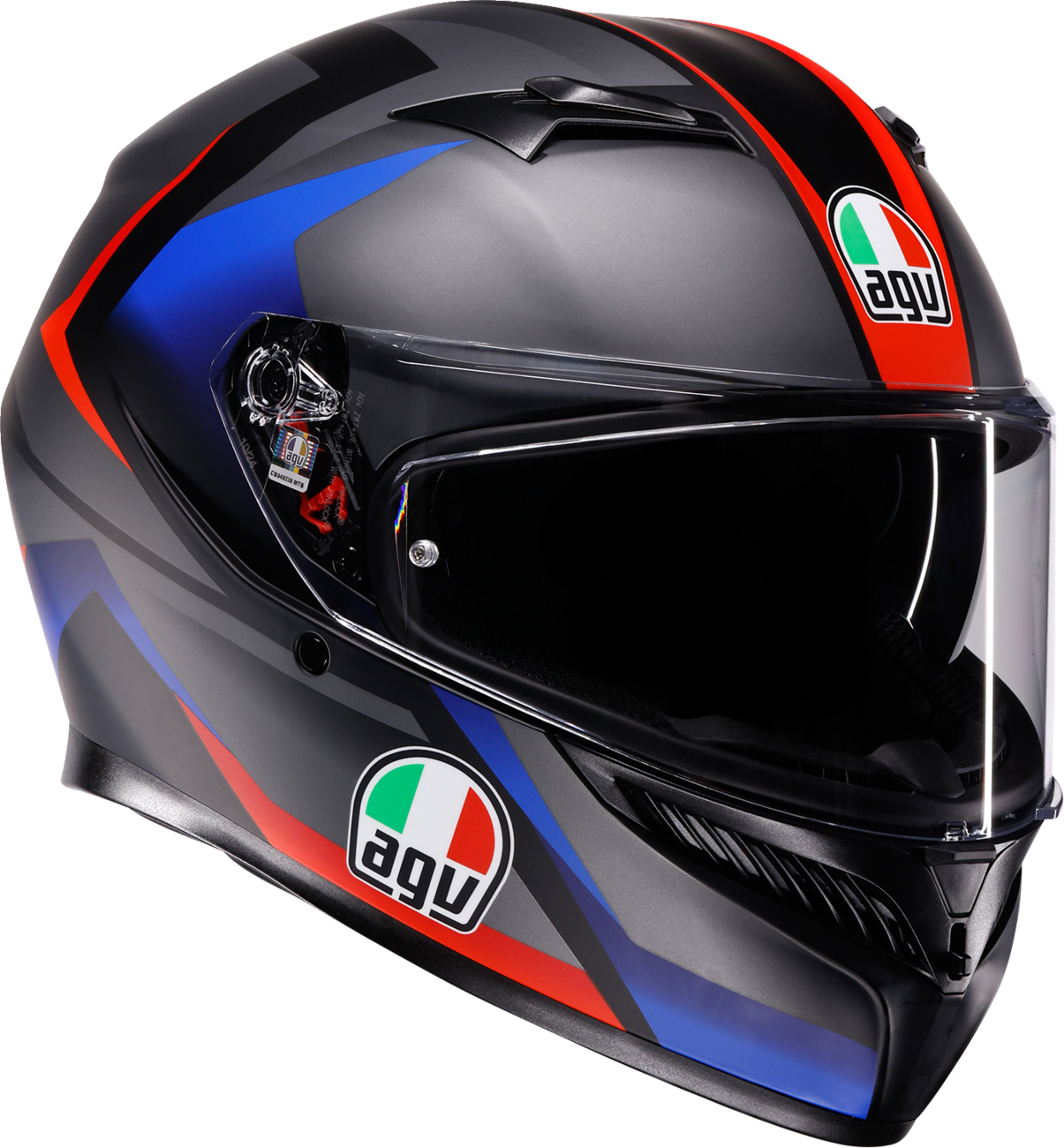 EB07A287-13E3-4AF7-9551-2BC66849FE8E Agv - K3 Helmet - Striga - Matte Black/Blue/Red