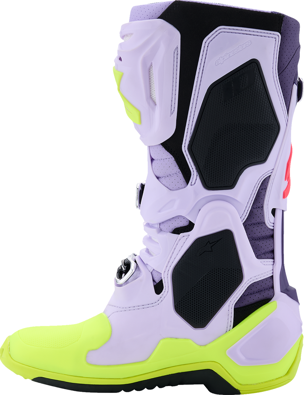 F76A065C-C3FE-4B09-9307-0870C04CB8BC Alpinestars - Tech 10 Supervented Boots - Purple/Fluorescent Yellow/Diva Pink