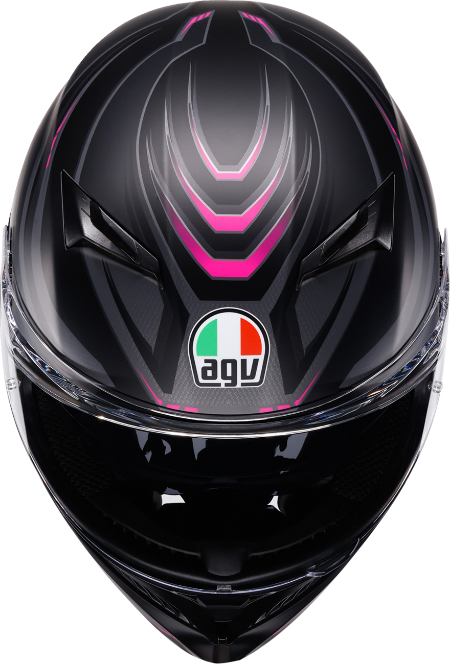 F9DAFD4A-32BB-4772-84EE-501BE99AFC9B Agv - K3 Helmet - Syth - Matte Black/Pink