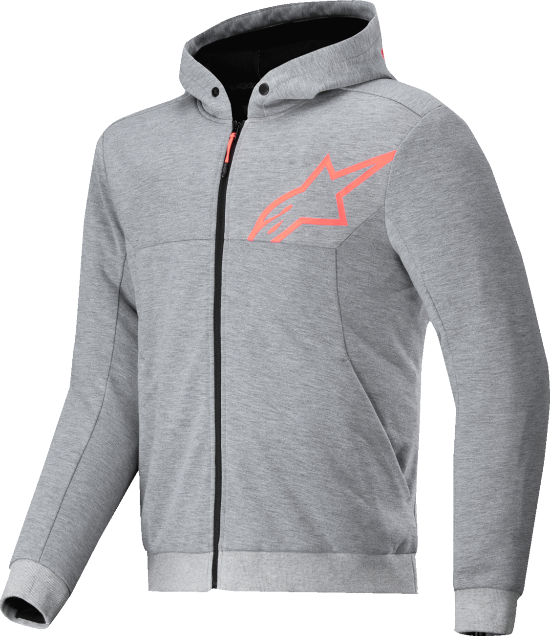 Alpinestars - Chrome v2 Sport Hoodie - Heather Gray/Red Fluo