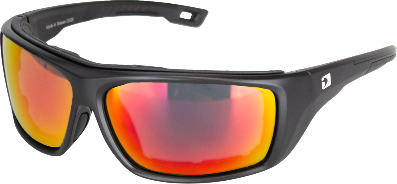 FD6E2549-7E69-47D6-9607-61D854B944CE Bobster - Deadwood Sunglasses - Matte Black - Gray Red Revo Lens