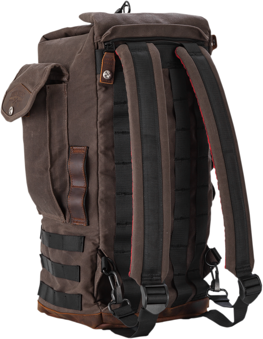 Burly Brand - Sissy Bar Backpack - Dark Oak