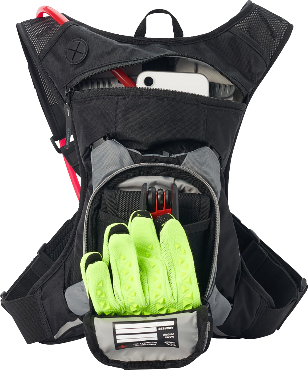171C68A7-180B-436D-8AFE-A98F514FBE43 Uswe - Moto Hydration Pack - 3L - Carbon Black/Gray