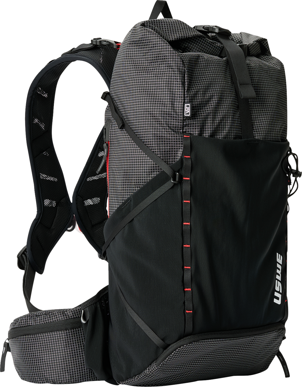 5DEEA1E1-A4E9-4035-A0A8-BBCAF84F0167 Uswe - Daypack - Rolltop - 18 Liter - Black