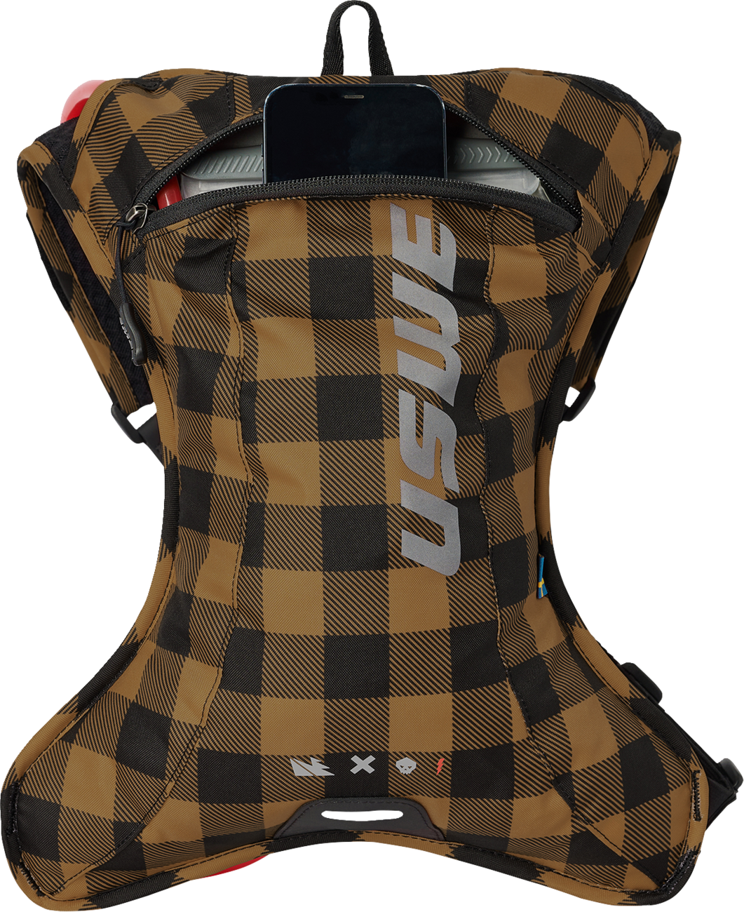 68553FA7-7F08-4848-9474-39849BBC74CB Uswe - Outlander Hydration Pack - 2L - Flannel Bronze/Black