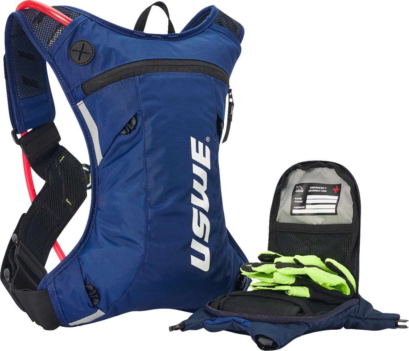 70044FFF-9F29-4768-BBDE-44AAABC3B3C1 Uswe - Moto Hydration Pack - 3L - Factory Blue